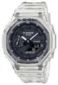 Casio Klares Gehäuse Und Armband Der G-Shock Skeleton-Serie GA-2100SKE-7AER Uhr