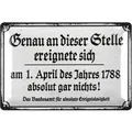 Retro Blechschild, lustiges Sprüche Schild für Männer, Kneipen Deko Garten