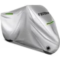 Favoto Verbesserte Version Motorradabdeckung Motorrad Abdeckplane Outdoor Silber Motorcycle Cover Größe XXXL-265 x 105 x 125 cm Schützt vor UV Regen Schnee Staub