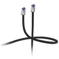 Flexline®-Patchkabel cat. 6A S/FTP, kurze Bauform, PIMF, schwarz, 0,15m