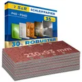 S&R Klett Schleifpapier Profi Set 93 mm x 230 mm, 35 St Schleifblätter, 5 Körnungen 5 x P40, 5 x P60, 5 x P80, 10 x P120, 10 x P240, Schleifstreifen für Schleifmaschine