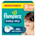 Pampers Baby Dry Gr. 3 Midi 6-10kg Windeln, 222 Stück, Monatsbox
