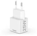 HAMA Schnellladegerät, USB-C, Mini-Ladegerät, PD, 25 W, Weiß, B-Ware, B00201652