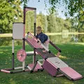 Quadro Evolution Home Spielturm mit Babyrutsche, für Garten und Kinderzimmer, ab 6 Monaten – Berry