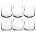 LEONARDO HOME Brunelli Trinkgläser 6er Set • spülmaschinenfeste Wasser-Gläser • Trink-Becher aus Glas • moderne Saft-Gläser • Whiskey-Glas • 400 ml • 066416