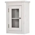 Landhaus Badezimmer Wandschrank Hängeschrank LIRIA-56, Massivholz weiß gebleicht, B x H x T ca. 45 x 65 x 25cm