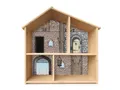 STIKKIPIX Spielmatte PHF04, Ritterburg Aufkleber Puppenhaus FLISAT IKEA (Möbel NICHT inkl)