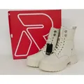 Rieker Revolution Damen Outdoor-Boots Schnürstiefelette hellbeige mit seitlichem Reißverschluss 42 - Beige - 42