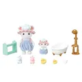 Sylvanian Families 5805 Marshmallow Mäuse Badespaß Spielset, Set mit Tierfigur, Süße Mäuse Spielfiguren, Spielzeug für Kinder ab 3 Jahren