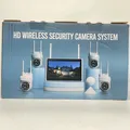 CAMCAMP Überwachungskamera Set Außen WLAN, 10&amp;quot; Monitor 10CH NVR mit 4X