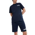 Ellesse Herren Voodoo T-Shirt, Kurzarm, Einfarbig, Regular Geschnitten, Marineblau, L EU