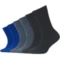 Camano Socken ca-soft (6 Paar) mit Komfortbund und gepolsterten Zehen-/Fersenbereich blau 31-34