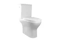 Sanicomfort Tiefspül-WC Sanicomfort WC-Kombination Set "Paros" Weiß Glänzend mit WC-Sitz