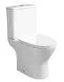 Tiefspül Stand WC-Kombination Set Tiefspüler Klo stehend Paros spülrandlos weiß