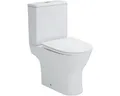 WC-Kombination Set Paros Tiefspüler ohne Spülrand weiß glänzend mit WC-Sitz 1271