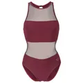 Arena - Women's Mesh Panels Swimsuit Vent Back - Badeanzug Gr 36 rot