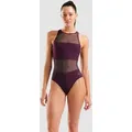 Badeanzug Damen arena Mesh Panels Vent-Back - Bordeaux - 36