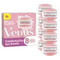 Gillette Venus Comfortglide Spa Breeze Rasierklingen Damen, 8 Ersatzklingen für Damenrasierer