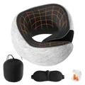 Nackenkissen Flugzeug, Reisekissen Auto aus Memory Foam, Verstellbares Nacken...