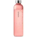 Vinsun Trinkflasche Tritan Wasserflasche 1L, Sportflasche Kohlensäure geeignet & BPA frei, Auslaufsicher, bruchsicher, geruchs- und geschmacksneutral rosa 1000 ml | 28 cm