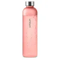 VINSUN Trinkflasche 1l rosa - wiederverwendbar, Kohlensäure geeignet, BPA frei, Tritan - nachhaltige Getränke Flasche für Sport, Outdoor, Schule, Uni, Fahrrad, Büro, Gym