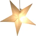 Wetterfester LED Außenstern Kassandra, Weihnachtsstern, Leuchtstern 60 cm Incl. 7 m Kabel & LED Leuchtmittel - Weiss, Weiß, Plastik, Weihnachtsstern, Adventsstern