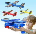 Joozmui Flugzeug Spielzeug für Draußen, Outdoor Spielzeug ab 3 4 5 6 7 8 Jahre Junge Outdoor Spiele für Kinder Styroporflieger Kinder Geschenk Junge 3-8 Jahre Garten Kinderspielzeug