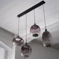 OSRAM Decor Pendant Needle Linear Schwarz aus Stahl - Pendelleuchte mit 4 x E27 Fassung ohne Leuchtmittel