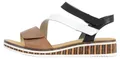 Rieker Damen Sandale Keilsandalette Klettverschluss V3670, Größe:40 EU, Farbe:Braun