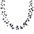 Valero Pearls Damen Perlen-Kette aus Sterling Silber mit Süßwasser-Zuchtperle