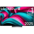LG OLED-Fernseher "OLED77C5ELB", F (A-G), grau (grau, schwarz), 77, Fernseher