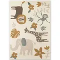 Hanse Home Kinderteppich Adventures, Creme, Mehrfarbig, Kunststoff, Tier, rechteckig, 120x170 cm, Oeko-Tex® Standard 100, für Fußbodenheizung geeignet, in verschiedenen Größen erhältlich, stuhlrollengeeignet, pflegeleicht, strapazierfähig, Teppiche & Böden, Teppiche, Teppich Kinderzimmer