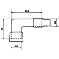 NGK Zündkerzenstecker LB05F - 90° Winkel mit 5 KOhm Widerstand Vitality Popcorn