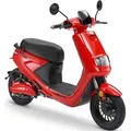 Blu:s E-Mofaroller XT2000, 950 W, 25 km/h, bis zu 59 km Reichweite, mit Straßenzul., 2 Sitzplätze, für Erwachsene rot