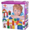 Eichhorn 100010171 100 bunte Holzbausteine in der Aufbewahrungsbox mit Kordel