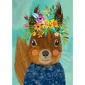 HEYE Puzzle Floral Friends: das süße Eichhörnchen 1000 Teile