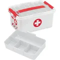 Sunware The Q-line Erste-hilfe-box 22,0 L Weiß/rot 40,0 X 30,0 X 26,0 Cm, 1 St.