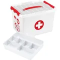 sunware the q-line Erste-Hilfe-Box 22,0 l weiß/rot 40,0 x 30,0 x 26,0 cm, 1...