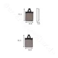 TRW Scheibenbremsbeläge MCB 651 EC mit ABE