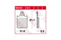 TRW Bremsbelagsatz EC MCB651EC Blues 50  Formula 50 AC FR50 Quartz 50 NSP