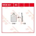 Scheibenbremsbeläge MCB651EC für Vespa Motorrad