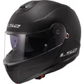 Motorrad Helm XL - LS2 Strobe II 2 Solid FF908 Klapphelm - schwarz matt