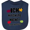 Shirtracer Lätzchen Ich kleckere nicht!, Sprüche Baby blau