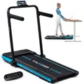 Laufband Thunder IMPACT BLUE 106,5x40cm 12km/h FitShow klappbar Bluetooth Transportrollen - Blau
