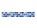 Mosani Fliesen-Bordüre Mosaik Borde Bordüre Glasmosaik bebrochen mix weiss blau