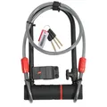 Zefal K-Traz U17 Fahrradschloss, sehr robust, Stahlbügel, 120 cm langes Kabel, U-Schloss für Fahrrad, E-Bike, MTB, Scooter, Motorrad, Schwarz