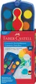 FABER-CASTELL 125020 CONNECTOR Farbkasten - 24 Farben, inkl. Deckweiß, blau
