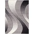 Carpeto Rugs Modern Designer Teppich - Kurzflor - Weich Teppich für Wohnzimmer, Schlafzimmer, Esszimmer - ÖKO-TEX Wohnzimmerteppich - Teppiche - grau - 160 x 230 cm
