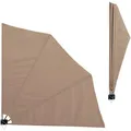 casa.pro Wandklappschirm, Beige, Textil, 160x160 cm, Sonnen- & Sichtschutz, Sichtschutz Garten, Balkon Sichtschutze