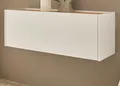 Hängeschrank Flurschrank hängend weiß und Eiche Breite 100 cm Garderobe Center